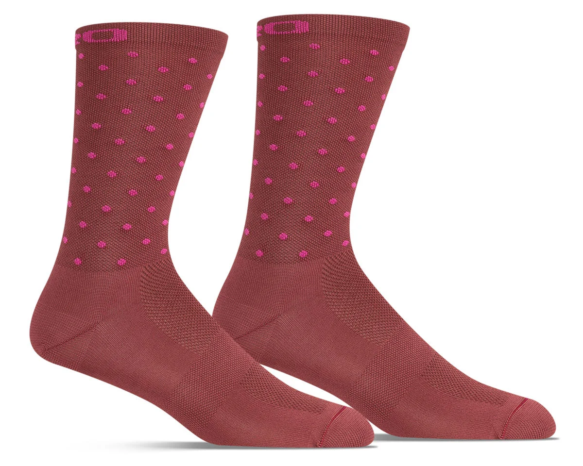 Giro Comp Racer High Rise Socks (Dark Cherry/Raspberry) (S)